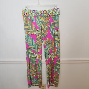 Trina Turk Swim Coverup Pants Size Medium Womens Tuvalu Palazzo Wide Leg Beach